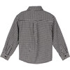 Max Button Down, Black & Cream Flannel - Shirts - 3 - thumbnail