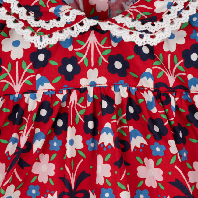 Baby Mimi Dress, Pink Kaleidoscope Flower - Dresses - 3