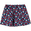 Angie Skirt, Navy Kaleidoscope Flower - Skirts - 1 - thumbnail