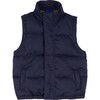 Aaron Puffer Vest, Navy - Vests - 1 - thumbnail