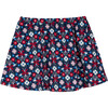 Angie Skirt, Navy Kaleidoscope Flower - Skirts - 2 - thumbnail