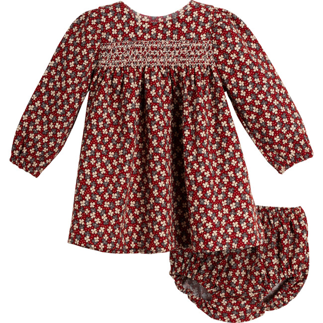 Baby Jillian Dress with Bubble, Berry & Cream Floral - Dresses - 1