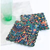 12 Days of Christmas Navy Liberty of London Scalloped Cocktail Napkin - Accents - 2