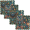 12 Days of Christmas Navy Liberty of London Scalloped Cocktail Napkin - Accents - 3