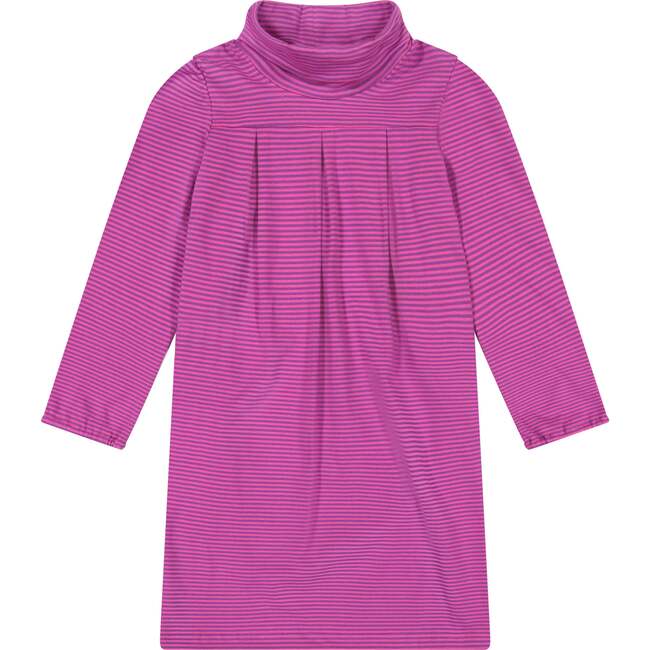 Suzy Girls Turtleneck Dress, Pink Purple - Dresses - 1