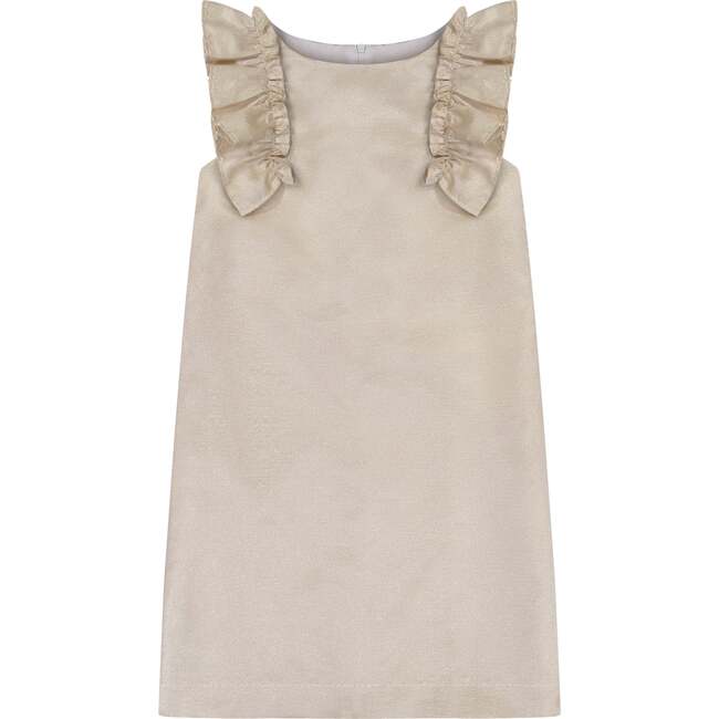 Grace Tween Ruffle Party Dress, Gold