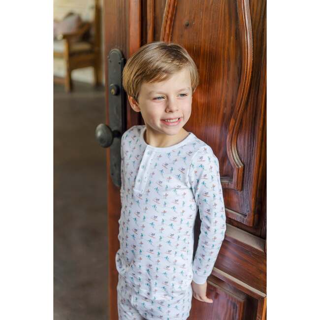 Jack Pima Cotton Pajama Pant Set, Hitting the Slopes - Pajamas - 3
