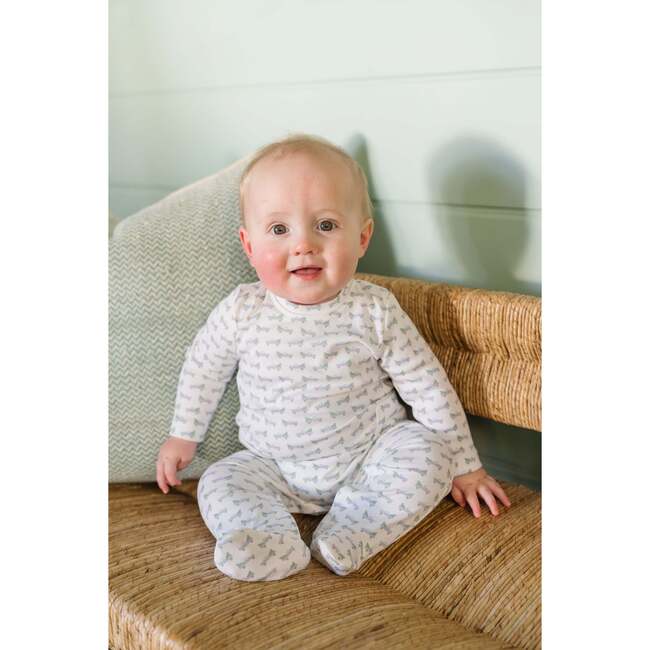 Preston Pima Cotton Romper, Holiday Truck - Bodysuits - 3