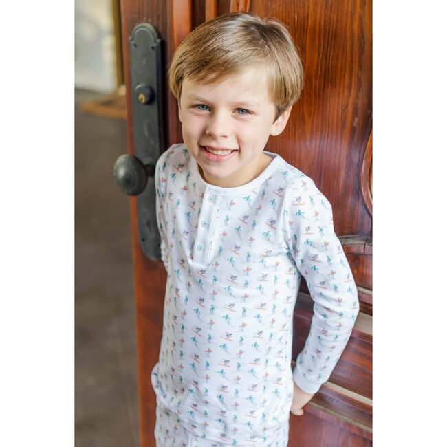 Jack Pima Cotton Pajama Pant Set, Hitting the Slopes - Pajamas - 4