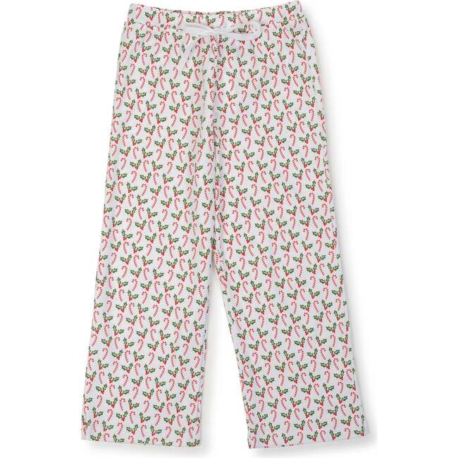 Beckett Pima Cotton Hangout Pant, Candy Canes & Holly