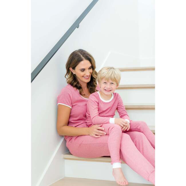 Grayson Pima Cotton Pajama Pant Set, Red Stripes - Pajamas - 4