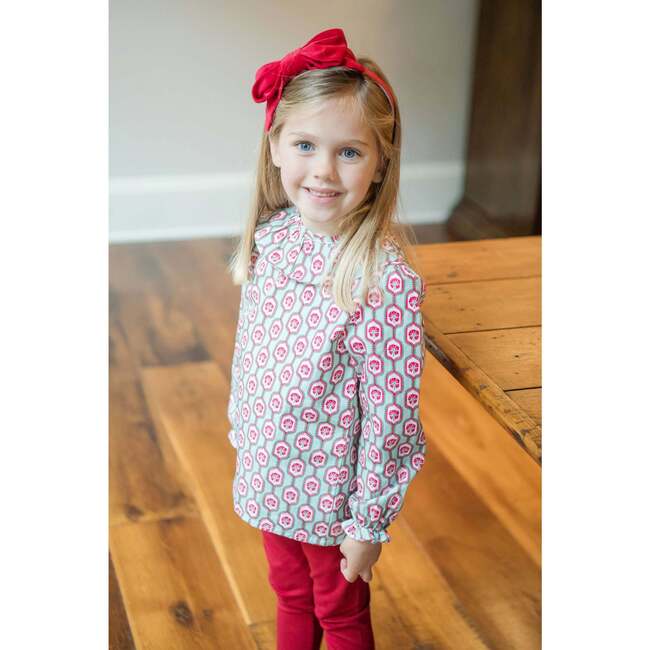Emma Set Pima Cotton Legging Set, Festive Floral Trellis - Mixed Apparel Set - 4
