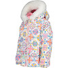 Roselet Jacket, White Snowflakes - Jackets - 2
