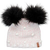 Paris Pom-Pom Beanie, White - Hats - 1 - thumbnail