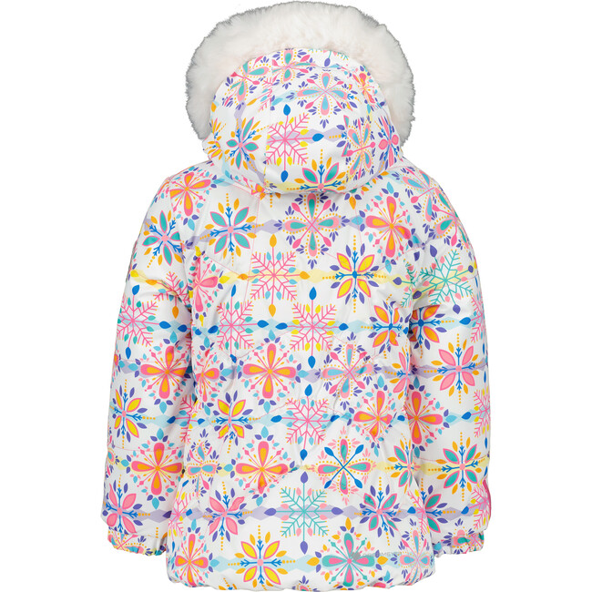 Roselet Jacket, White Snowflakes - Jackets - 3