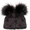 Paris Pom-Pom Beanie, Black - Hats - 2