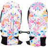 Thumbs Up Mitten Print, White Snowflakes - Gloves - 1 - thumbnail