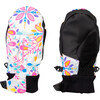 Thumbs Up Mitten Print, White Snowflakes - Gloves - 2