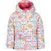 Livia Jacket, White Snowflakes - Jackets - 1 - thumbnail