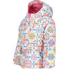 Livia Jacket, White Snowflakes - Jackets - 2
