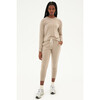Women's Reena Fleece 7/8 Sweatpant, Latte - Sweatpants - 5