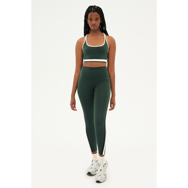Women's Olivia High Waist Recycled Techflex 7/8, Military/Vintage White - Leggings - 5