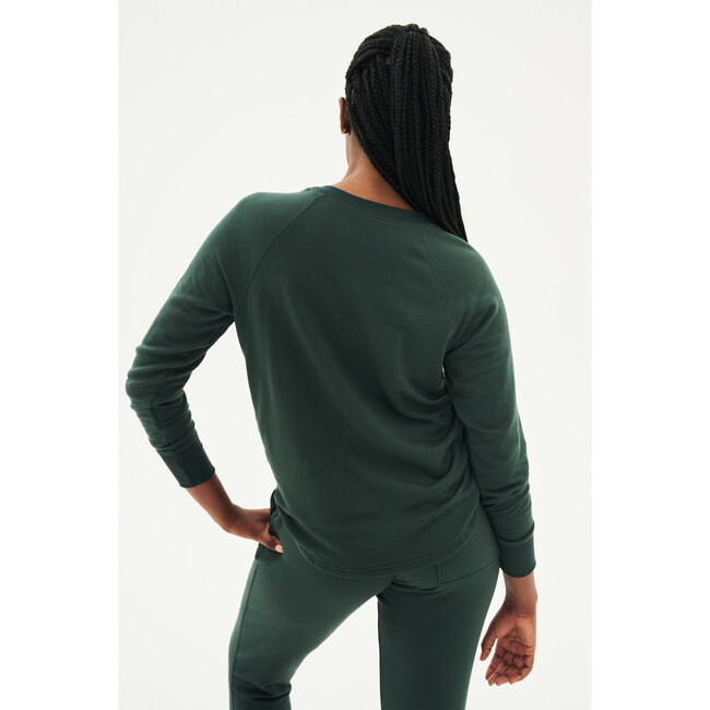 Women's Warm Up Fleece Sweatshirt, Military - Sweatshirts - 4