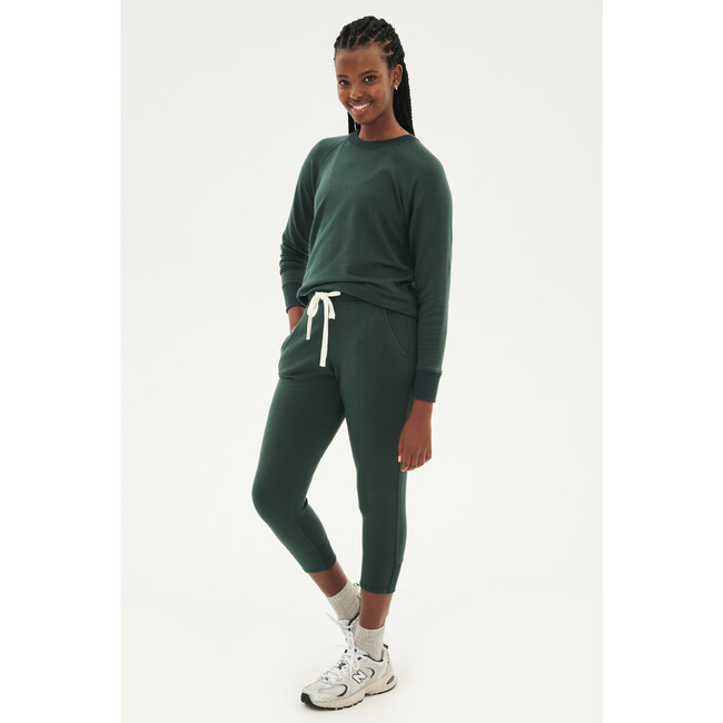 Women's Warm Up Fleece Sweatshirt, Military - Sweatshirts - 5