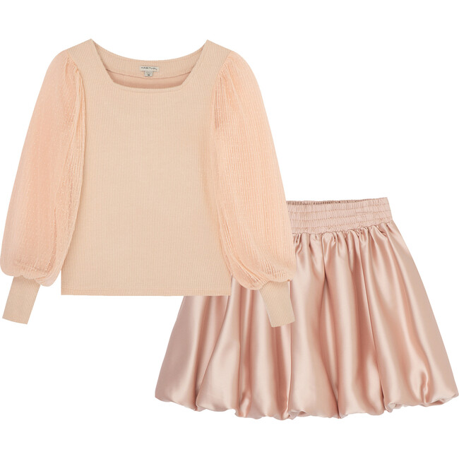 Sweater and Skirt Set, Pink