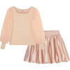 Sweater and Skirt Set, Pink - Mixed Apparel Set - 1 - thumbnail
