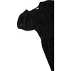 Tucked Velour Jumpsut, Black - Rompers - 3