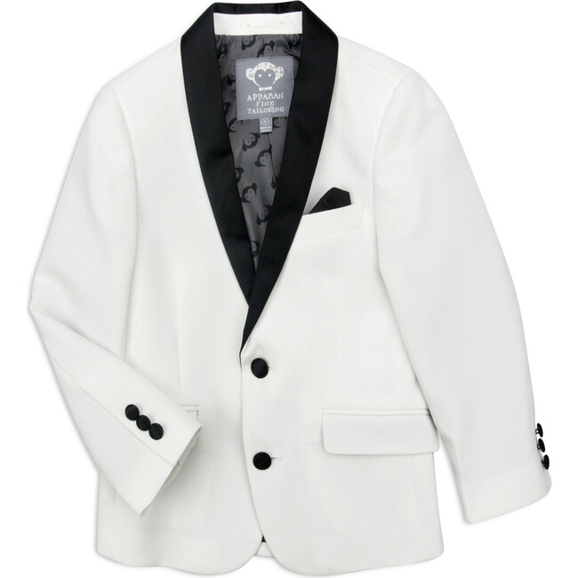 Tuxedo Suit Jacket, White