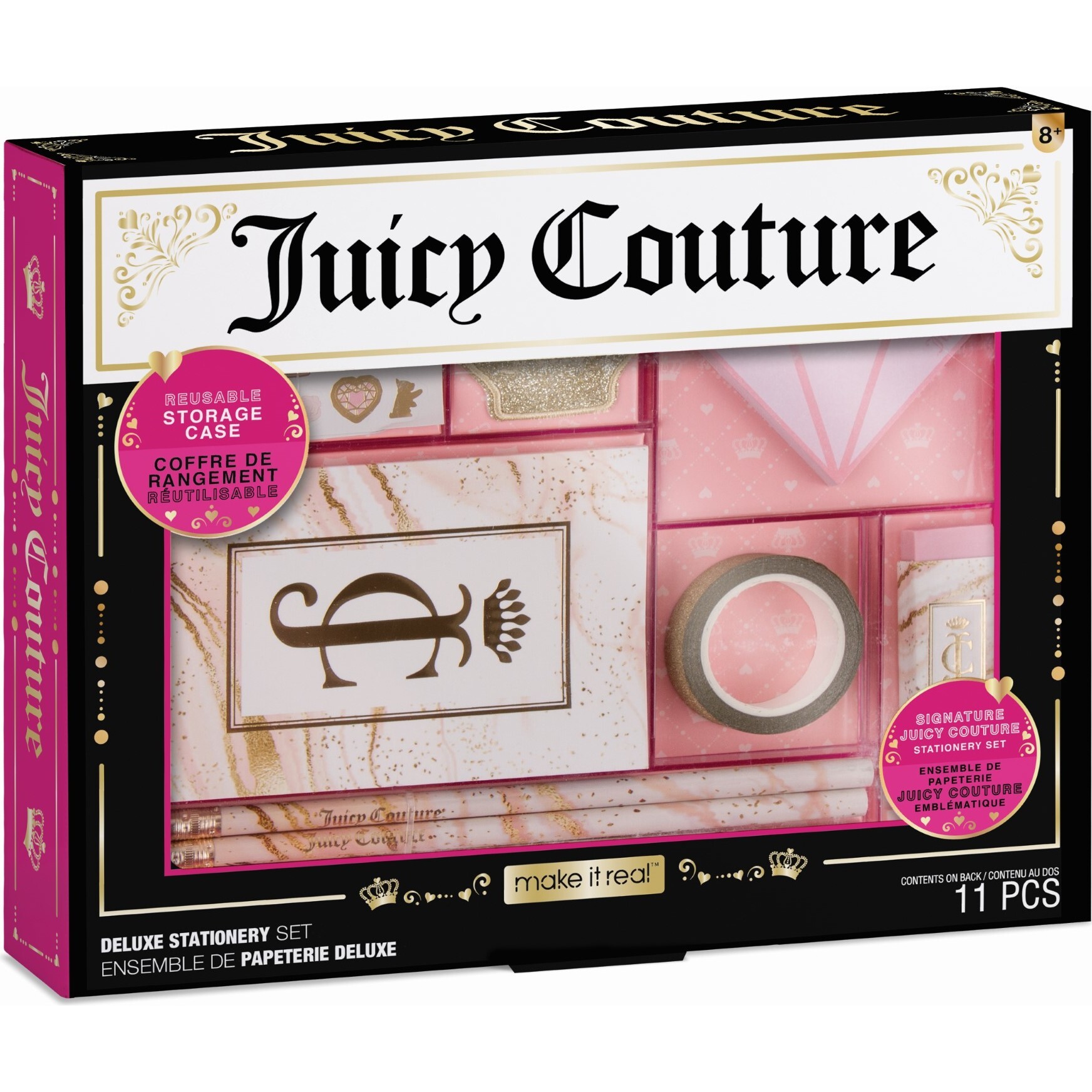 Juicy Couture Boxed Journal Pen Set - Princess of Everything, Pink