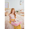 Pink & Gold Deluxe Fur Lap Desk - Art Supplies - 5