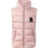 Cleo Light Down Vest, Pink - Coats - 1 - thumbnail