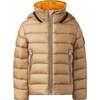 Billy Light Down Jacket, Beige - Coats - 1 - thumbnail