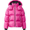 Jesse Toddler Hooded Down Jacket, Pink - Coats - 1 - thumbnail