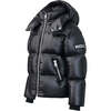 Jesse Toddler Hooded Down Jacket, Black - Coats - 2