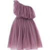 Izorah Off Shoulder Glitter Dress, Pink - Dresses - 2