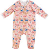 Prancing Deer Infant Footie Pajamas, Pink - Pajamas - 1 - thumbnail