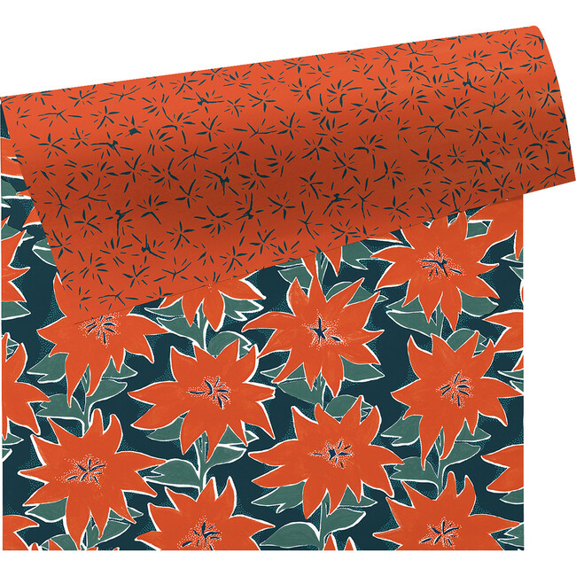 Wild Poinsettia Wrapping Paper