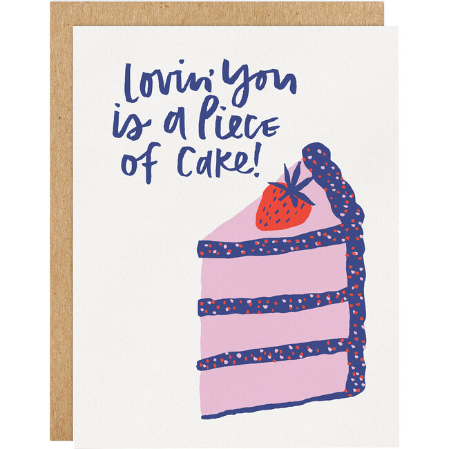 Piece Of Cake Letterpress Card