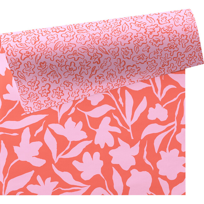 Fleur Coral Wrapping Paper