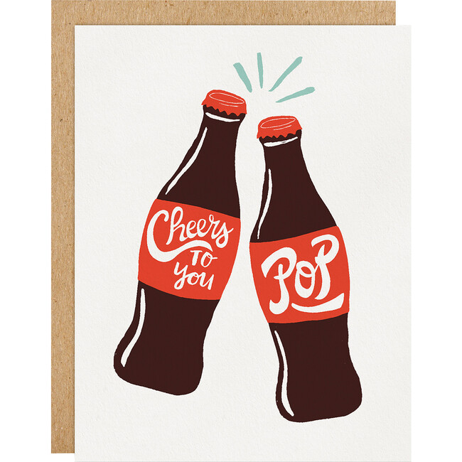 Cheers To You Pop Letterpress Card