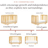 Yuzu 8-in-1 Convertible Crib with All-Stages Conversion Kits, Natural - Cribs - 8 - thumbnail