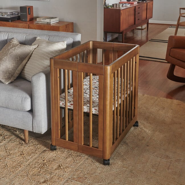 Yuzu 8-in-1 Convertible Crib with All-Stages Conversion Kits, Natural Walnut - Cribs - 5