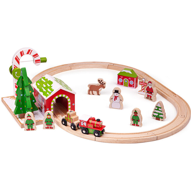Winter Wonderland Train Set Bigjigs Toys Vehicles & Trains