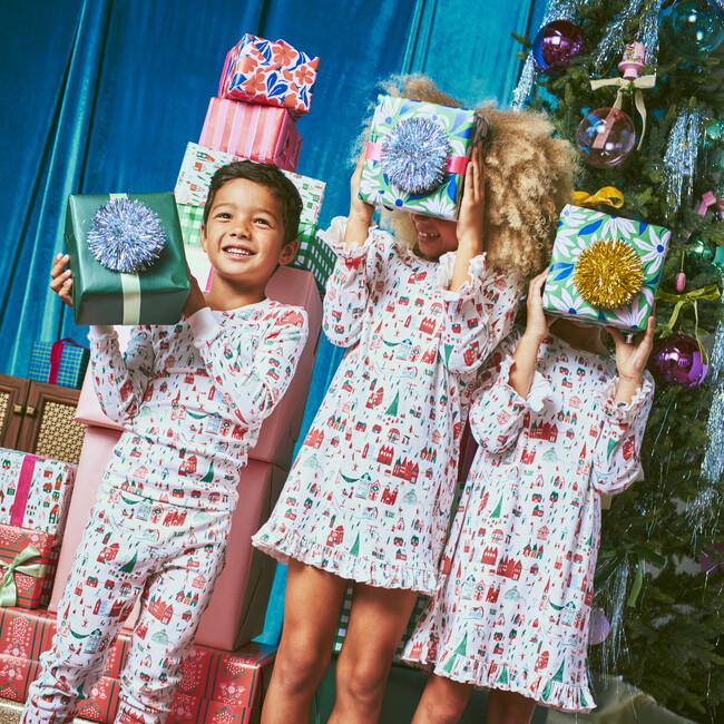 Taylor Holiday Pajama Set, Mr. Boddington's Village