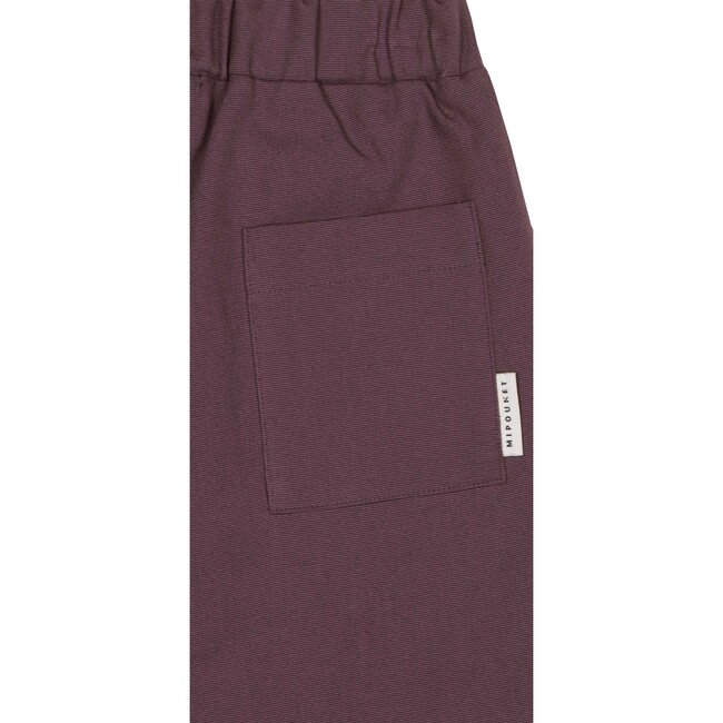 Loneta Pleated Pant, Aubergine - Pants - 3