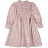 Frilled Viyella Dress, Pink Sand - Dresses - 1 - thumbnail